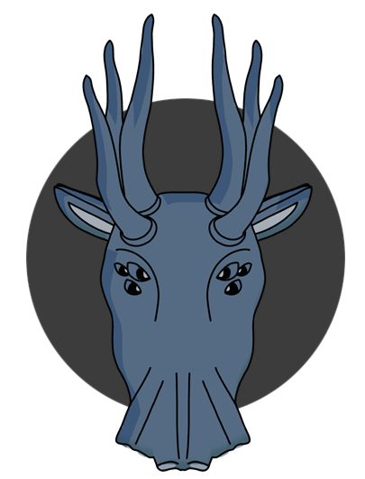ANTRILOPE deer head logo